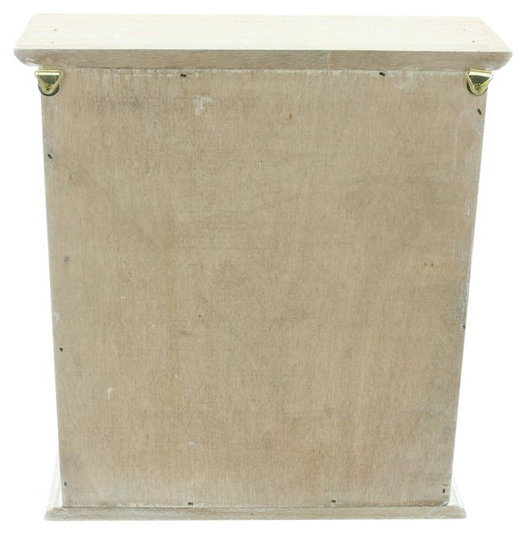 FRANK FLECHTWAREN | Schlüsselbox Haus, MDF, METALL, 22 x 7 x 25 cm