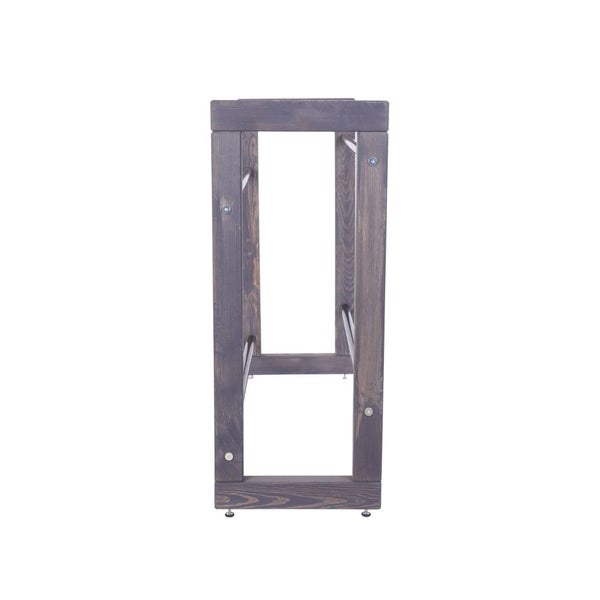 PROREGAL Getränkekistenregal HARZ HxBxT 85x112x35cm 6 Kisten auf 2 Ebenen Massives Kiefernholz Grau geölt