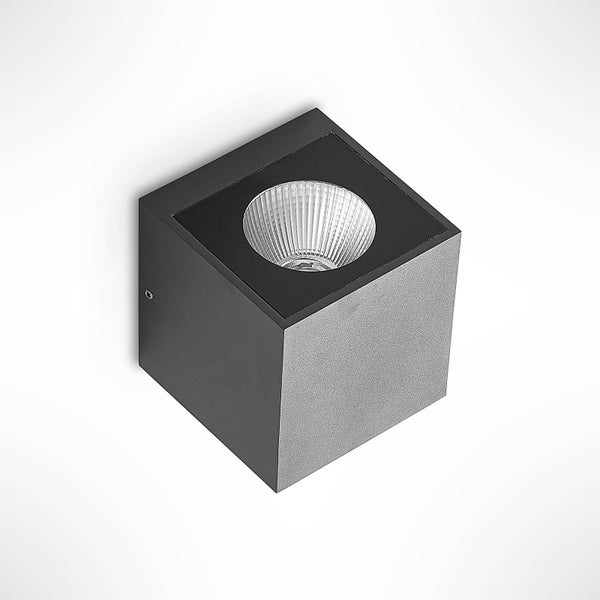 Arcchio LED Wandleuchte außen Tassnim (Modern) in Schwarz aus Aluminium (2 flammig, ) - Außenwandleuchten Wandlampe Led Außenlampe Outdoor für Außenwand/Hauswand Haus Terrasse &