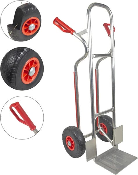 Sackkarre Trestles S04 Alu | Aluminium Karre mit PU-Rädern & 150 kg Tragkraft | EU-Qualität für echte Macher