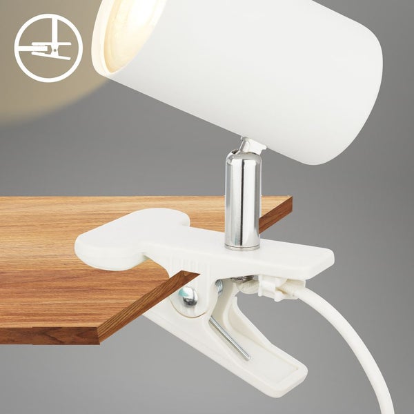 Schreibtischlampe Leselampe Klemmleuchte Schwenkbar Kabelschalter GU10