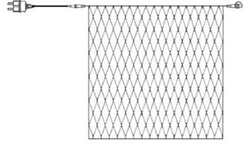 Leuchtennetz mit Stecker