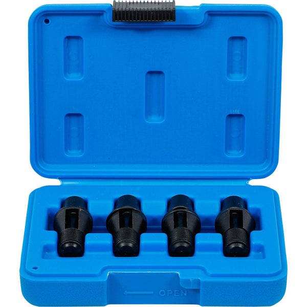 Ventileinsatzwerkzeug-Satz in einer blauen Aufbewahrungsbox