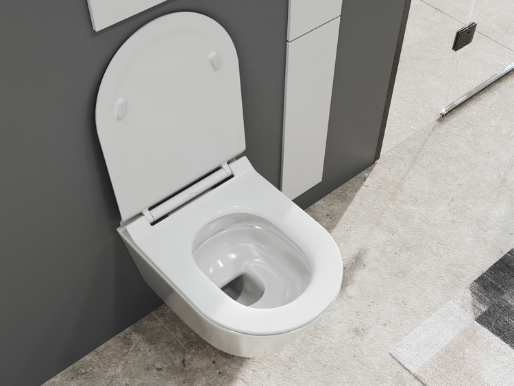 SSWW Design Hänge-WC CT2070V – Spülrandlos – Keramik – Softclose-Sitz