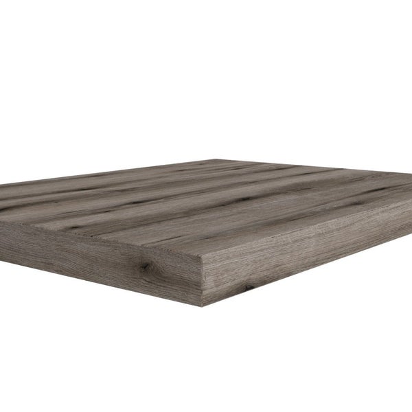 Waschtischplatte 60 cm in Holzoptik Eiche dunkel