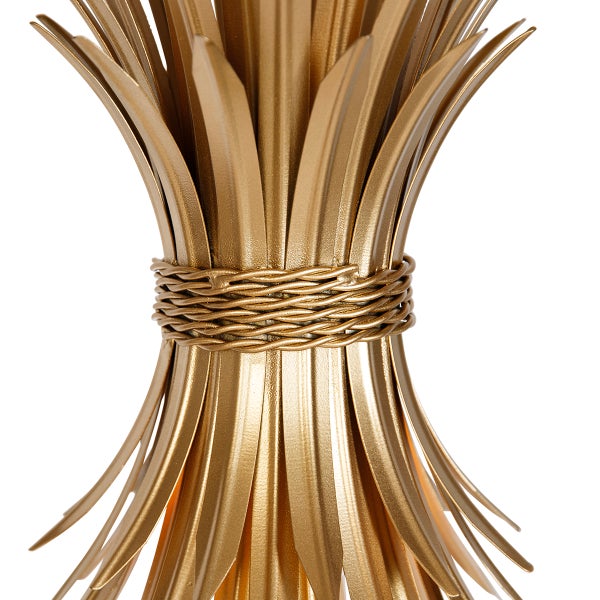 Dekoratives goldenes Weizengarbendesign als Akzent