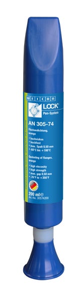 WEICONLOCK® AN 305-74 Flächendichtung | zum Abdichten von Flanschen, hochfest, hochviskos | 200 ml | orange