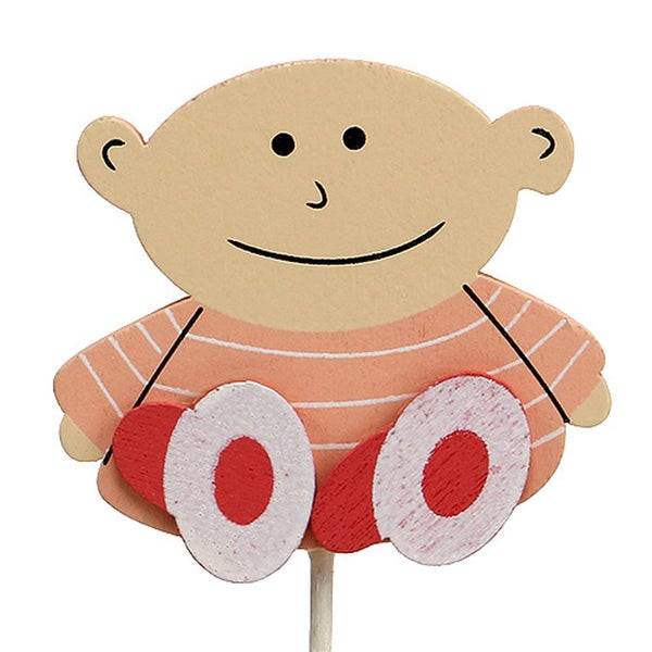 Dekofigur Baby auf Stab