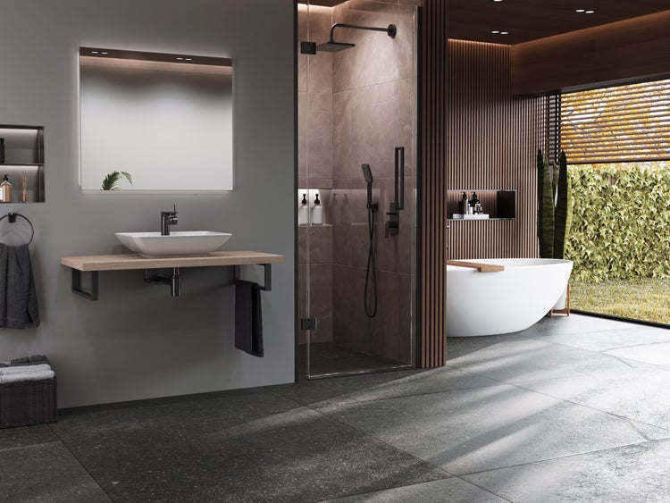 Aqua Bagno Leon Aufsatzwaschbecken – 64,4 cm – Keramik – Weiß Hochglanz – KB.LEON.002