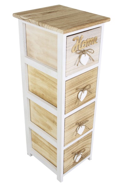 FRANK FLECHTWAREN | Kommode Lovely Home, HOLZ, 26 x 30 x 77 cm