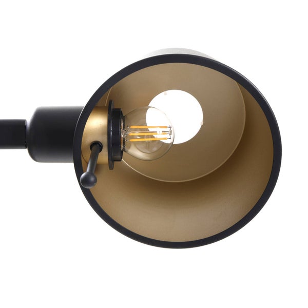 Nahaufnahme einer Lampe mit Leuchtmittel