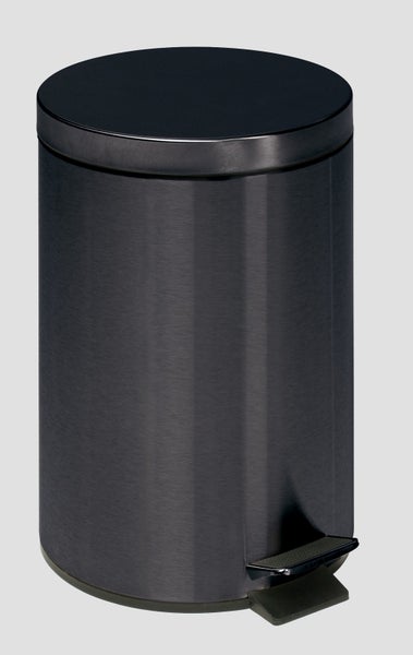 PROREGAL Robuster Tretabfallsammler Mit Fußpedal Inneneimer Mit Griff 20 Liter HxBxT 45 x 29 x 29 cm Verzinkter Stahl Anthrazit
