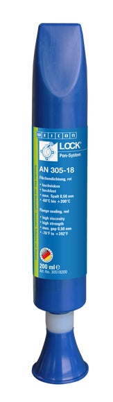 WEICONLOCK® AN 305-18 Flächendichtung|für große Spaltüberbrückung, hochfest, hochviskos|200 ml|rot