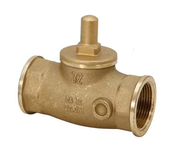 Ventilgehäuse aus Messing mit Innengewinde für Sanitärinstallationen, Größe 32.