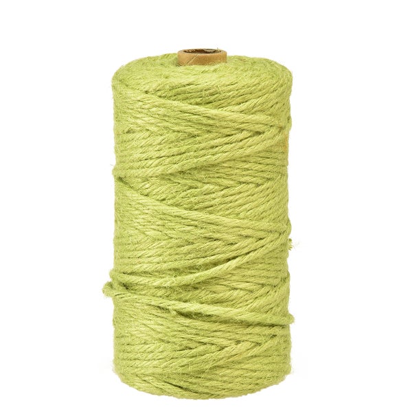 Spule mit grüner Juteschnur