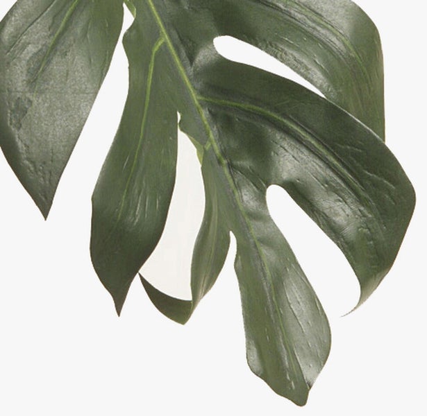 Künstliche Wicke in Weiß mit Blüten aus Textil und grünem Kunststoffstiel.