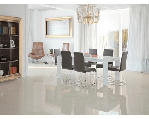 Bodenfliese Argenta Vega marfil 60x60cm glänzend rektifiziert