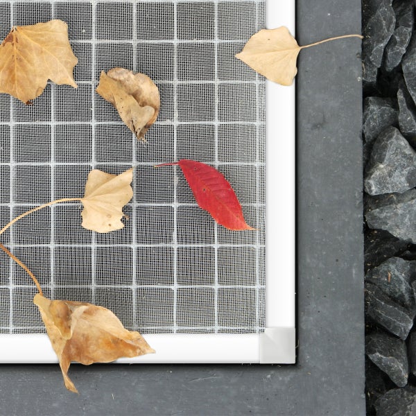 ECD Germany Alu Lichtschachtabdeckung 60 x 115 cm - Aluminium Gitter für Lichtschächte Kellerschachtabdeckung Kellerschacht Abdeckung Gitterrostabdeckung Gitterrost Schutzgitter Insektenschutz