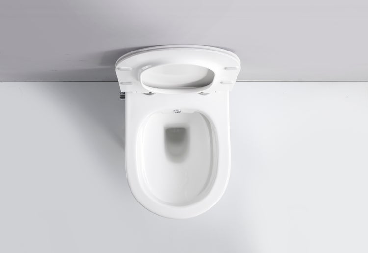 Hänge WC mit geöffnetem WC Sitz