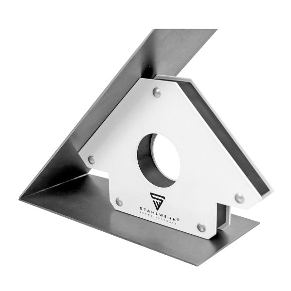 STAHLWERK Magnet-Schweißwinkel 45° x 90° x 135°, 22,6 kg / 50 lbs 2er Set