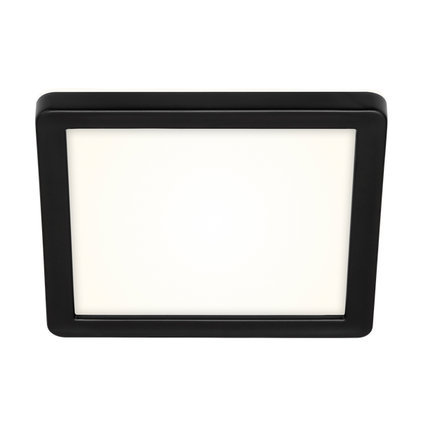 BRILONER FRANKFURT LED Außenwandleuchte, IP44 Spritzwasserschutz, Backlighteffekt, Neutralweißes Licht, schwarz, 19 x 19 x 2,8 cm