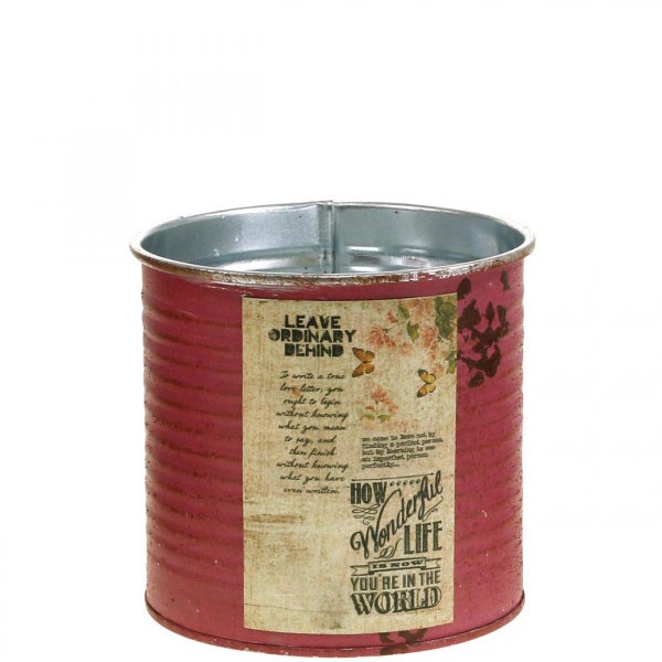 Dekorativer Blumentopf mit Textaufdruck