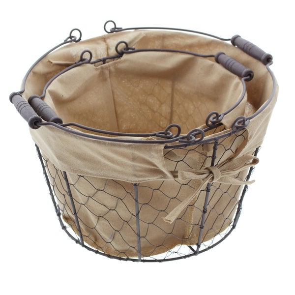 FRANK FLECHTWAREN | SB-Drahtkorb, 2er Set, METALL, Ø 23 x 16 cm, Ø 29 x 18 cm