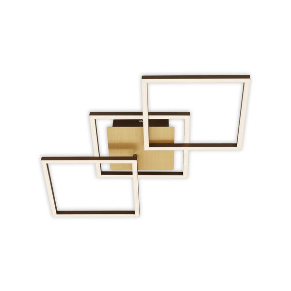 Briloner Leuchten FRAME - Wand-& Deckenleuchte - 3217017 - Stufenweise dimmbar - 3000K warmweiß - Memoryfunktion - Schwenkbar - 76,3 x 36,8 x 7,3 cm