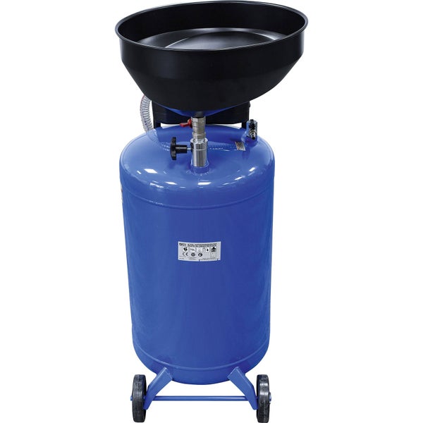 Altölauffanggerät mit Trichter und Rollen