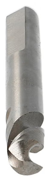 Schraubenausdreher aus Metall mit Linksgewinde und abgeflachtem Schaft.