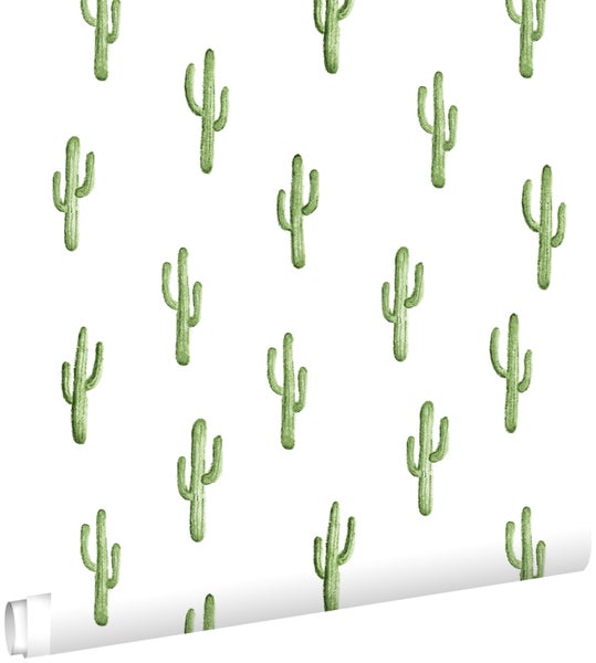 Tapetenrolle mit Kaktusmuster