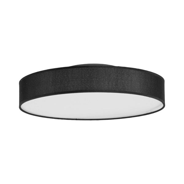Lindby LED Deckenlampe Saira (Modern) in Schwarz aus Textil (1 flammig, ) - Deckenleuchte Lampe Wohnzimmerleuchte