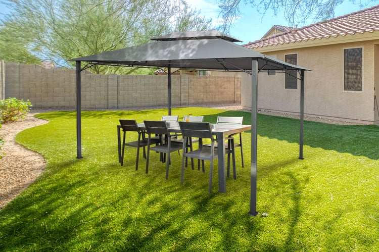Gartenpavillon SAO 400S300 Hellgrau