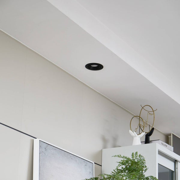 Arcchio LED Hochvolt Einbaustrahler Harcos (Modern) in Schwarz aus Aluminium (1 flammig, ) - Strahler Einbauleuchte Deckenleuchte Wandleuchte Wohnzimmerleuchte