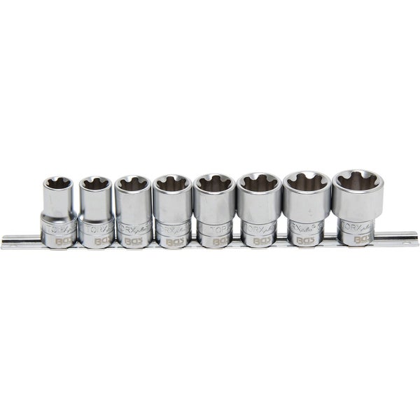 BGS Steckschlüssel-Einsatz-Satz T-Profil Plus (für Torx Plus) Antrieb Innenvierkant 12,5 mm (1/2) SW 18EP - 32EP 8tlg. - 8806