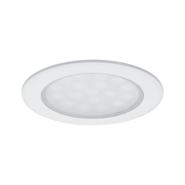 LED Möbeleinbauleuchten Spiegelschrank rund 65mm 2x2,5W 2x180lm 230/12V 3000K Weiß matt