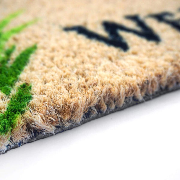 Fußmatte aus Kokosfaser mit Aufdruck