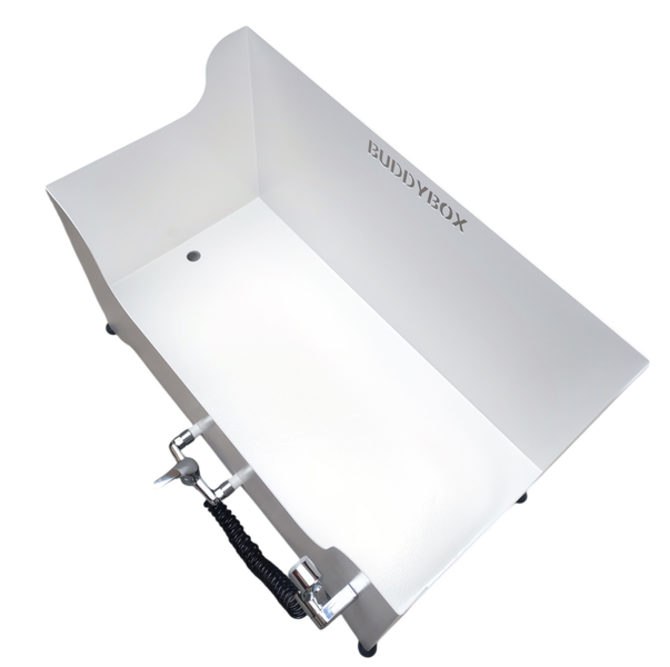 Mobile Hundedusche Buddybox-S-weiss