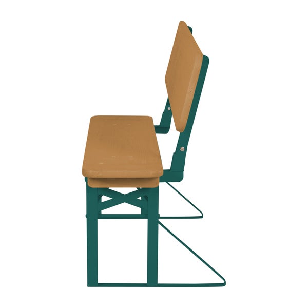 ROBA Outdoor Kinderparty-Garnitur mit Lehne - FSC zertifiziertes Holz - Natur