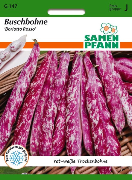 Buschbohne 'Bollotto Rosso' Samenpackung