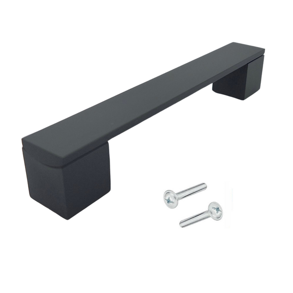 Möbelgriff Stangengriff Austin Lochabstand 128 mm Aluminium Schwarz 10 Stück