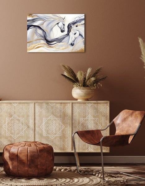 Leinwandbild, Canvasmaterial, Handmade in Deutschland, Wandbild, bedruckt, Pferde_ CCS00411 in 60x40cm