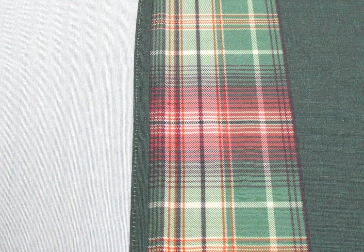 FRANK FLECHTWAREN | Tafeldecke Karo-Grün, 140 x 240 cm, POLYESTER, BAUMWOLLE