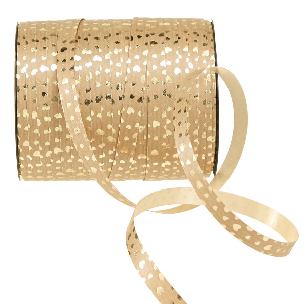 Geschenkbandrolle mit Herzmuster