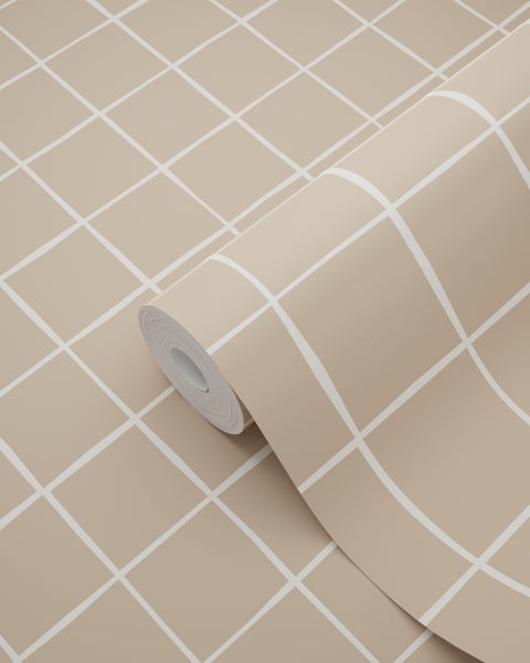 Tapetenrolle mit Karo Muster