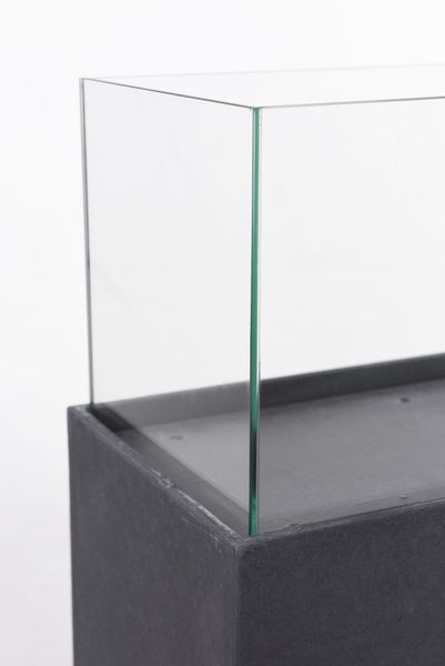 VIVANNO Windlicht CANDELA XL 100x26x50 cm Fiberzement Anthrazit matt