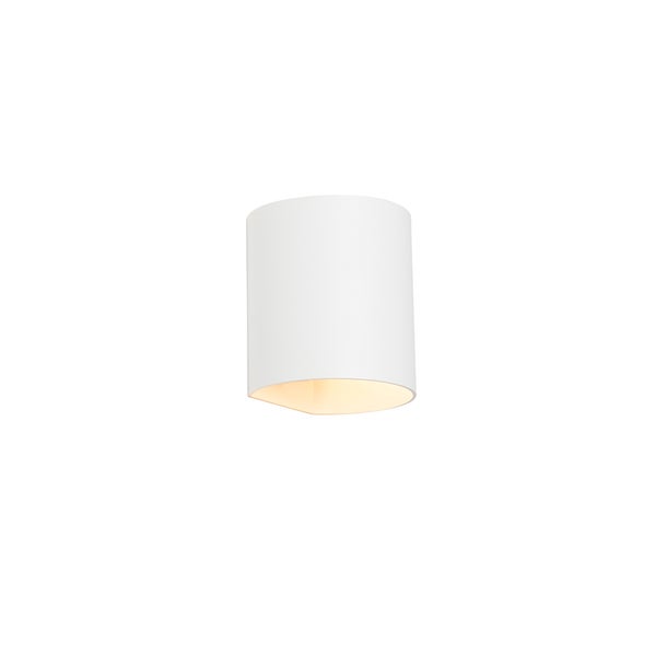 Moderne Wandleuchte weiß mit Lichteffekt - Sabbio