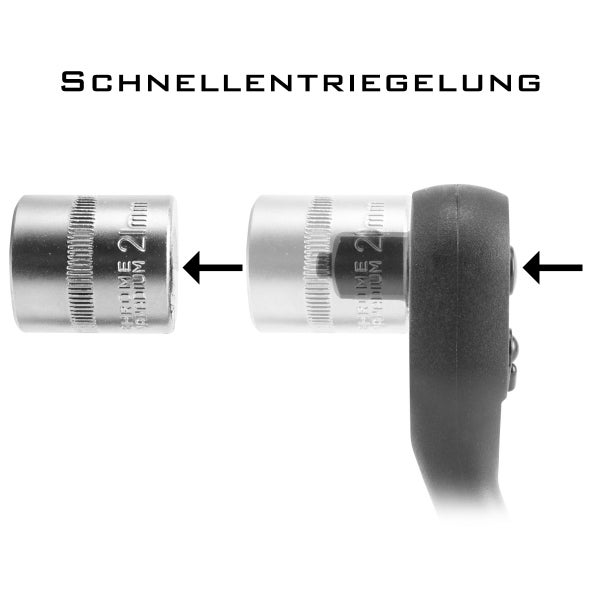 STAHLWERK Profi-Umschaltknarre 3/8 Zoll aus Chrom Vanadium Stahl 72 Zähne
