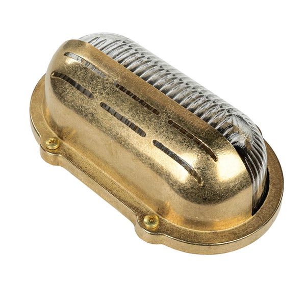 Ovale Schiffslampe mit Schutzkorb