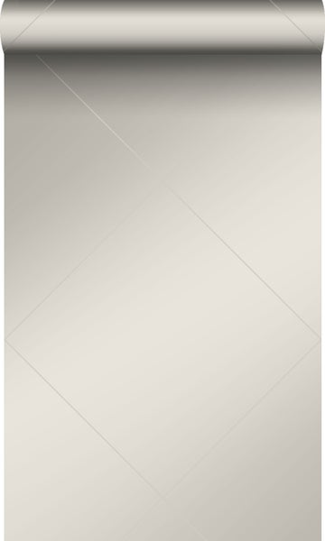Origin Wallcoverings Tapete grafische Linien Warmgrau - 53 cm x 10.05 m - 347747